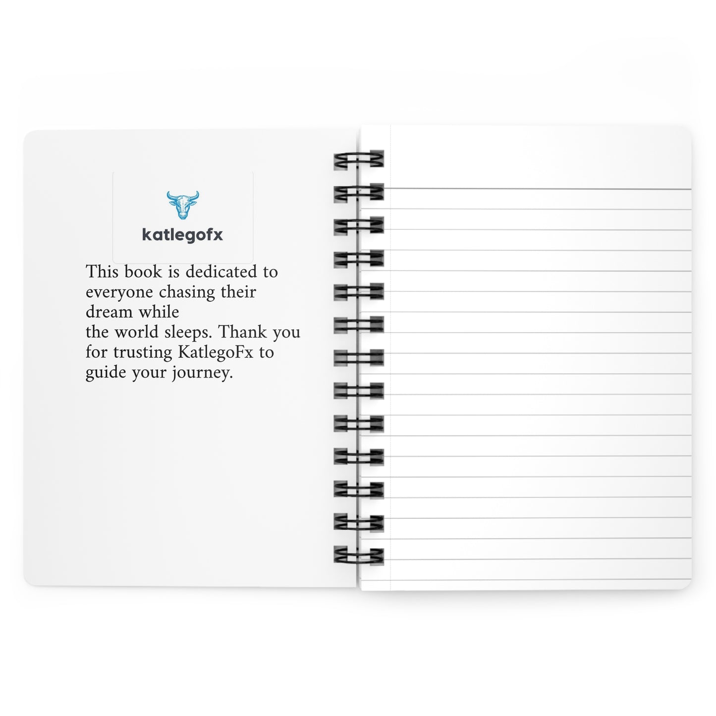 Personalized Spiral Bound Journal | Custom Notebook for Writing, Sketching, Travel, Gifts, Journaling